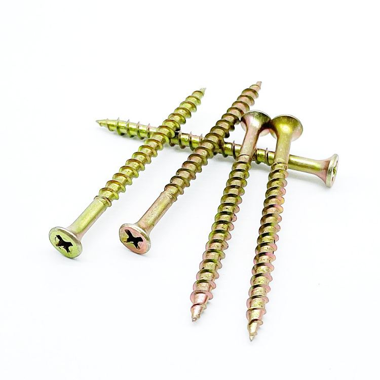 Direct Factory All Size of Flat Head CSK Phillips Half Thread Wood Screw Yellow Zinc Gypsum Board Dry Wall Drywall Screws