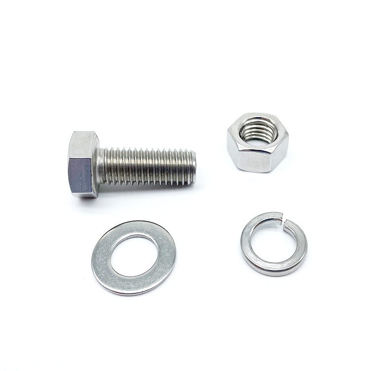 Din 931 Din 933 Stainless Steel M16 M24 Hex Bolts and Hex Nut with Washer