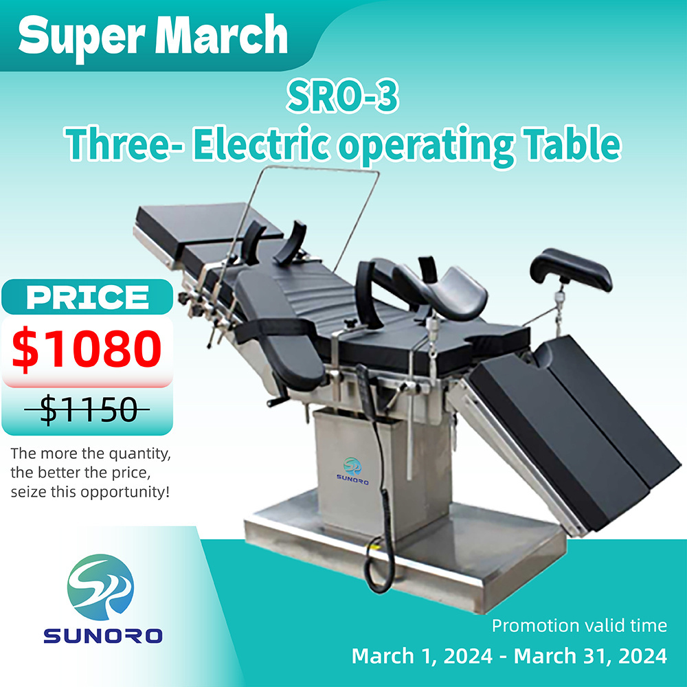 High-quality stainless steel electric operating table for patient C-arm X-ray table surgery