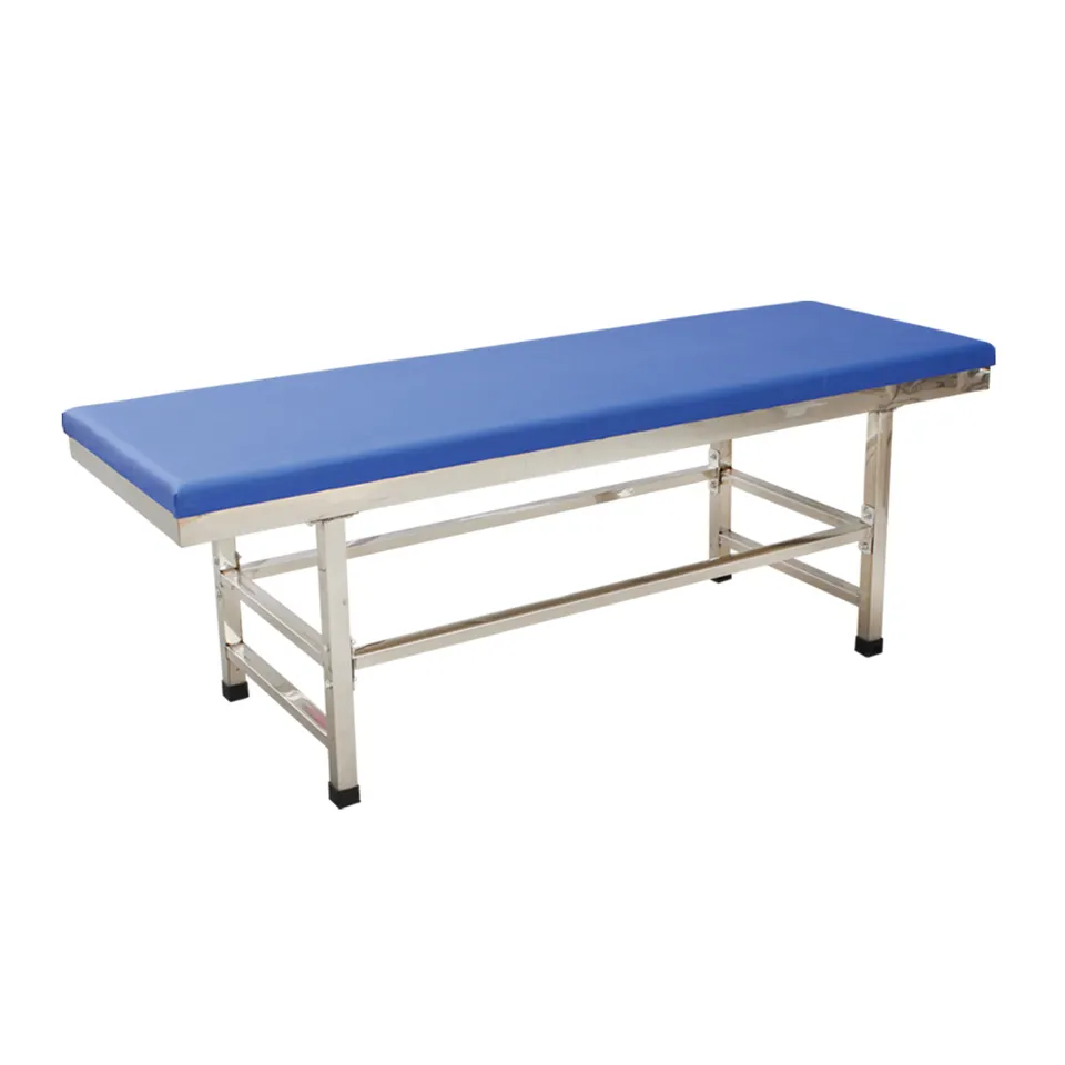 Factory Price Hospital Doctor Physical examination table 304 stainless steel diagnosis and treatment bed Manual inspection bed q