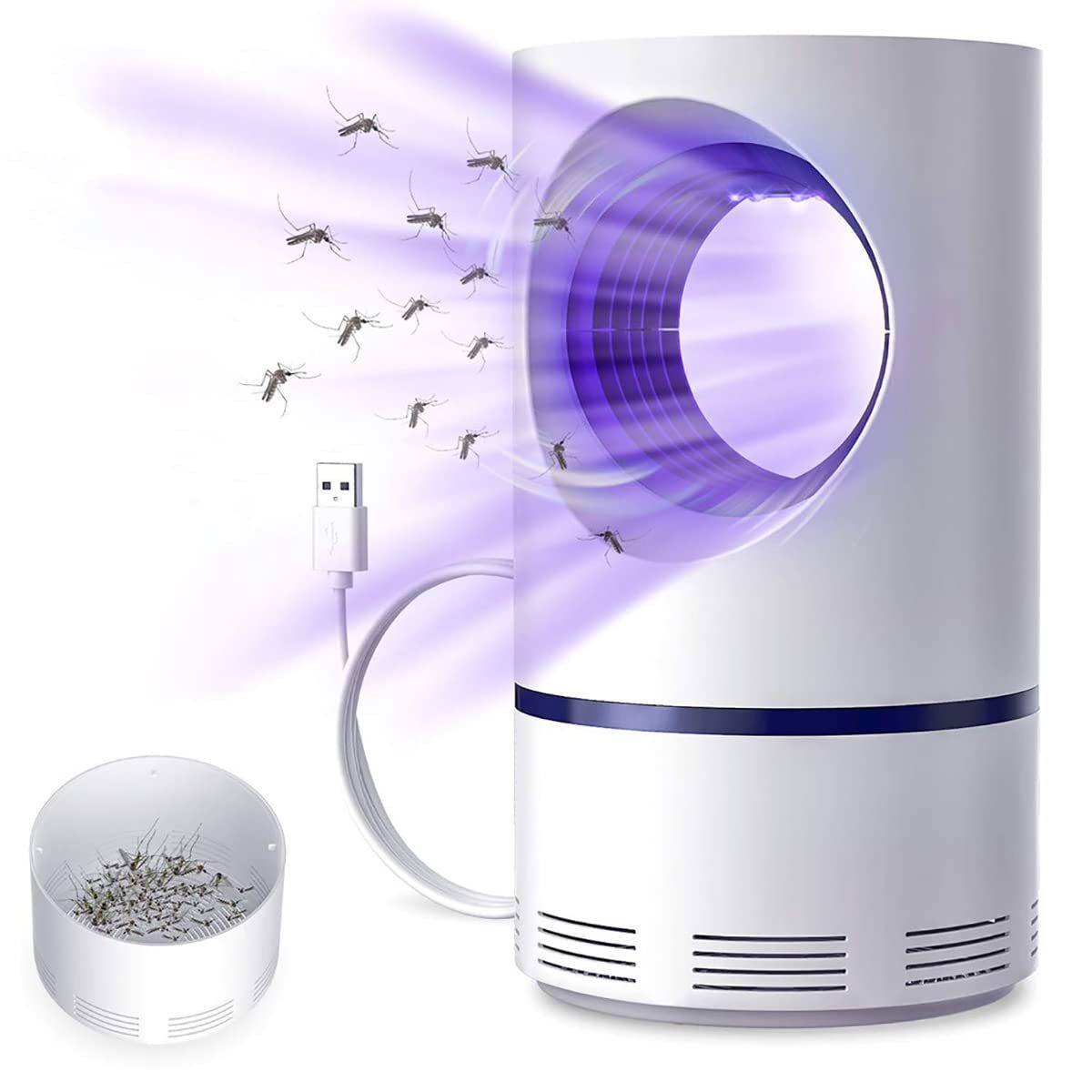 Bug Zapper Electric Indoor Mosquito Killer Lampe LED Mosquito Repellent Lamp Anti Fly Trap Light with USB Charge Night Lights