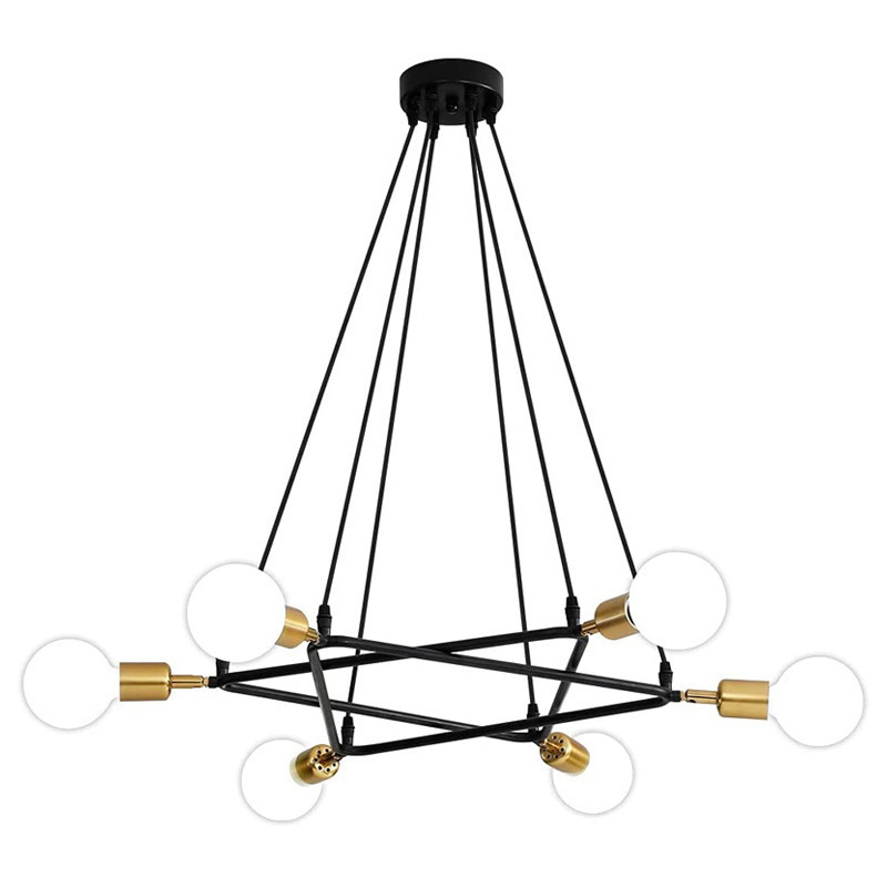 Nordic Hanging Hotel Cage Hanging Pendant Lighting Fixtures for Dining Room & Kitchen Island