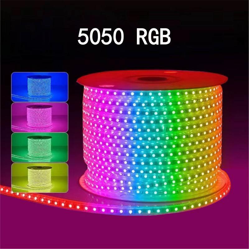 Custom 12V 1m 5m 10m 15m 20m SMD5050 RGB Waterproof IP65 Smart Led Strip Light Led TUYA/ RGB Luces Light Led