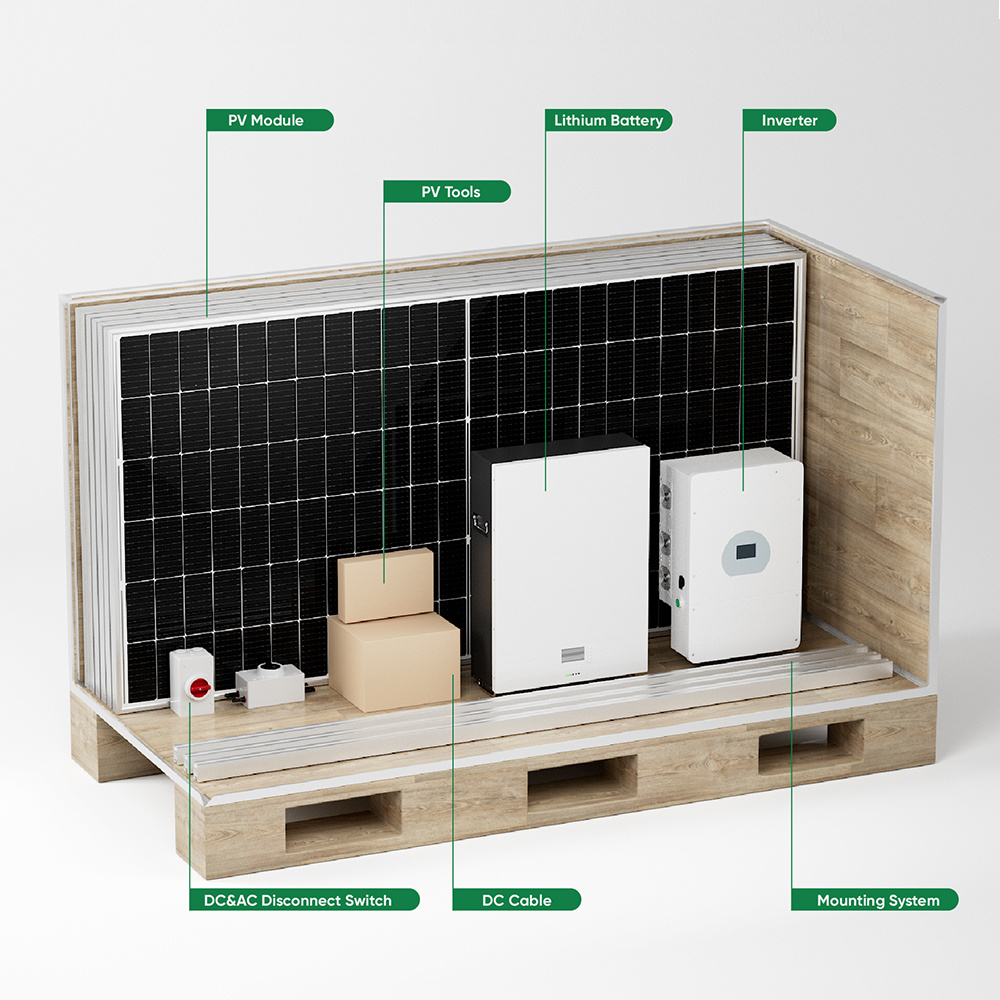 Sunpal High Quality 5KWATTS 8KWATTS 10KWATTS 12KWATTS Solar Panel 400 Watt Completely System