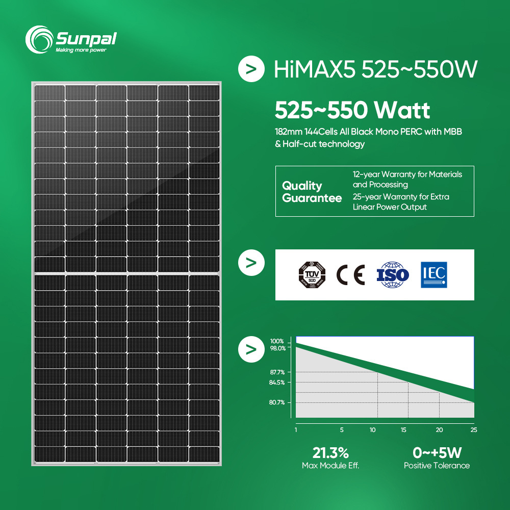 Residential Panneau Solaire System 5000W 5Kw 5000Watts 10Kw Off Grid Hybrid Solar Power Home System Kit Complete