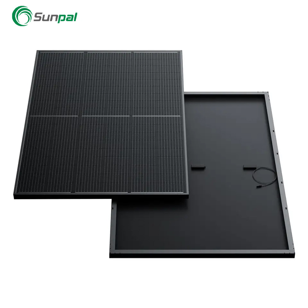 High Efficiency Full Black Solar Panels 405 410 415 420 425 Watts 425W Transparent Photovoltaic Solar Panels Europe Warehouse