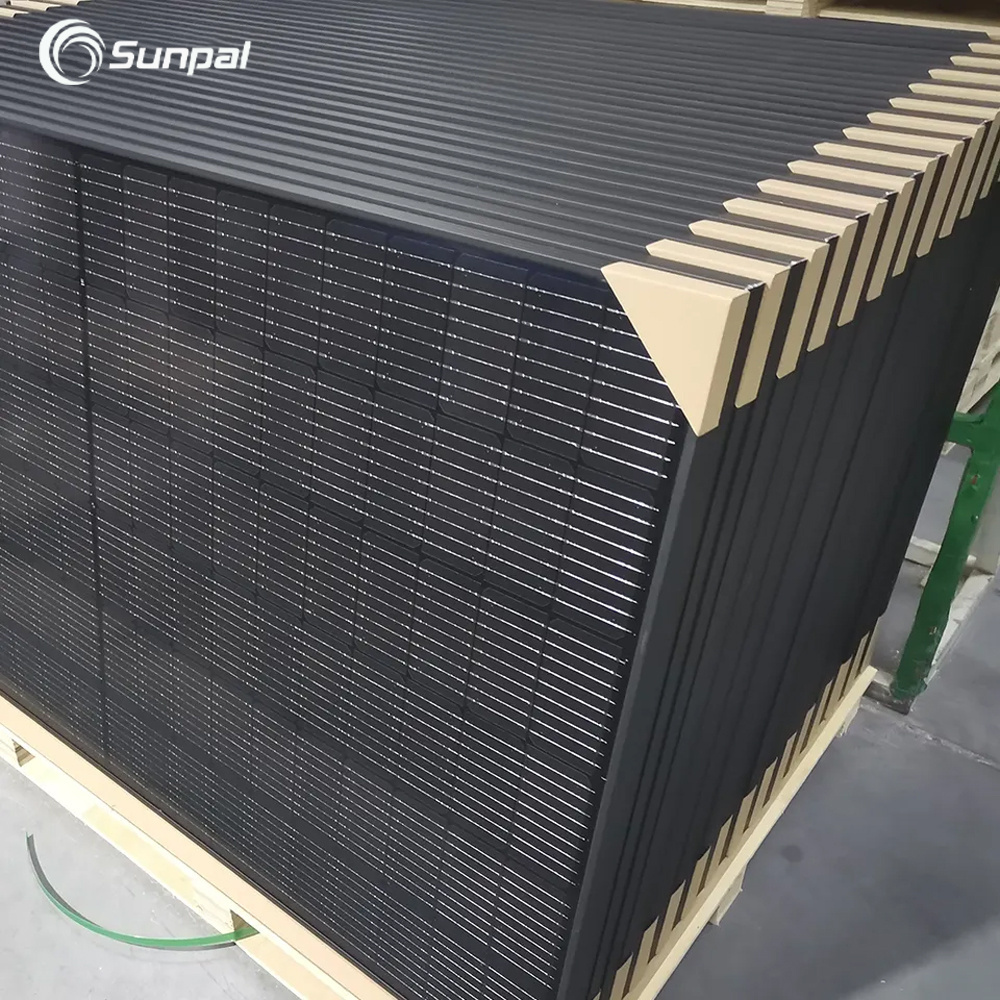 Sunpal Full Black Monocrystalline Solar Panel 400W 420W 450W Solar Panels Eu Warehouse Stock