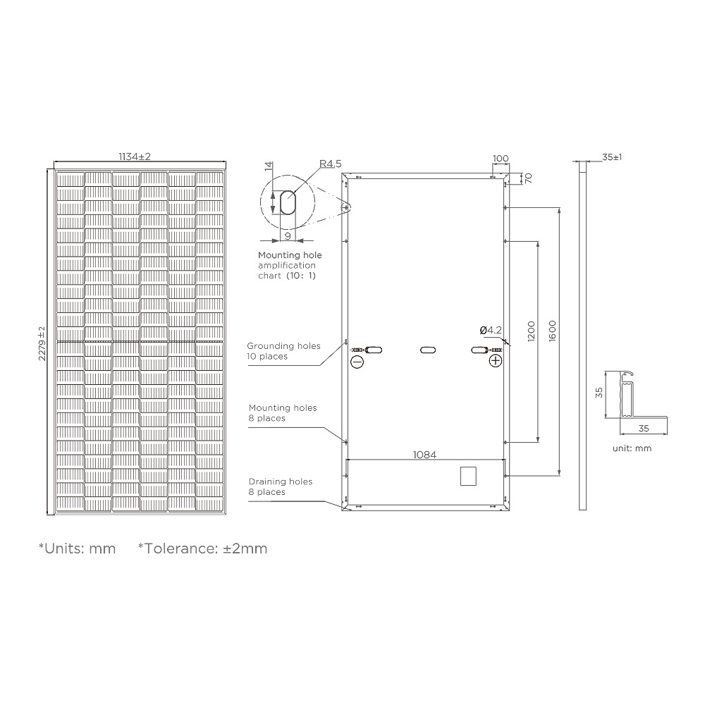 Solar Photovoltaic Panels 535W 540W 550W 550 Watts 560 Watt Paneles Solares Sun Power Solar Panels Eu Warehouse