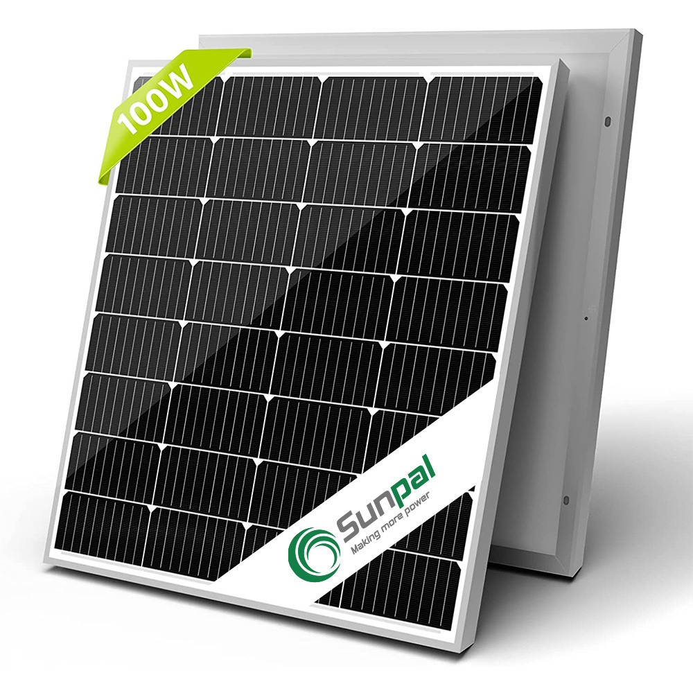 Sunpal Small Size Solar Panel 40W 50W 80W 100W 130W Camping Solar Panels Mono Price 25 Year Warranty