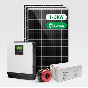 Sunpal PV Panels Kits Home Hybrid Solar Energy System 3Kw 4Kw 5Kw For Power Outages