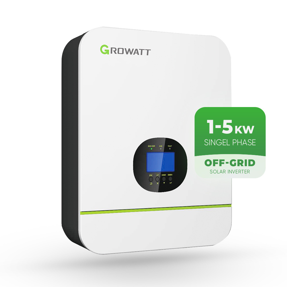 Growatt Hybrid Inverter Mppt 48V 3Kw 3000W 5Kw 5000W 10Kw 15Kw Dual Single Phase On Off Grid Solar Inverters