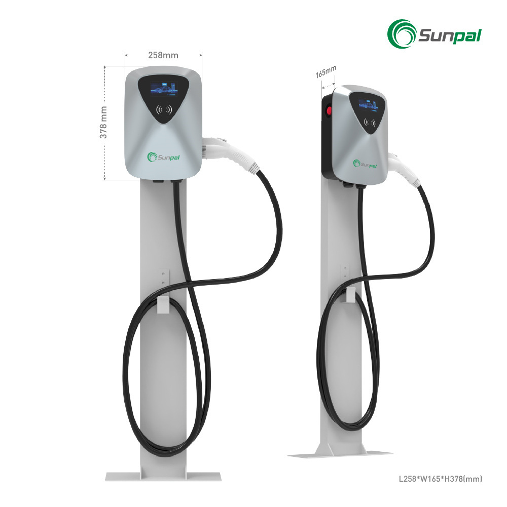 Sunpal Solar Ev Charging Station 7Kw 11Kw 20Kw 22kw Commercial Type 2 Fast Electric Car Ev Charger Charging Station