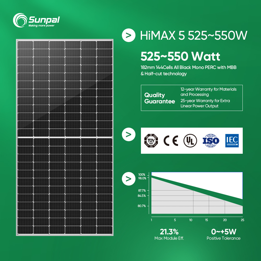 Sunpal Complete Solar Energy System 5Kw 6Kw 10Kw Full Set Hybrid Grid Tie Solar Power System Kit Best Seller