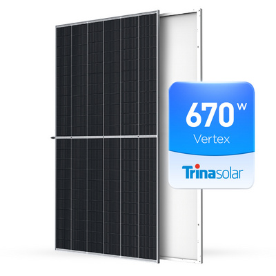 Trina Vertex Photovoltaic Solar Panels 435W 500W 550W 600W 670W Monocrystalline Silicon Solar Power Panels PV Module Eu Stock