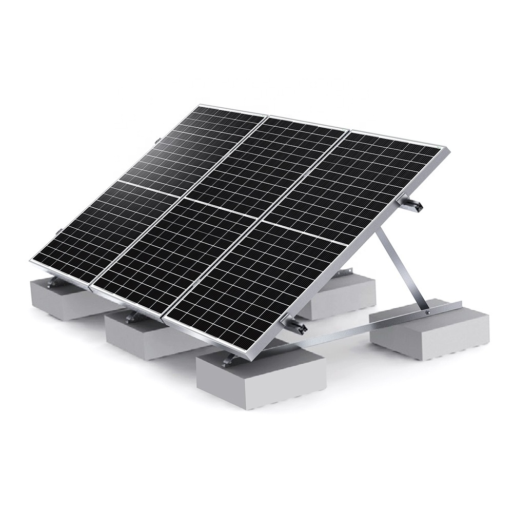 Sunpal Flat Roof Solar Panel Mount Bracket System Made By Aluminium Alloy Rail