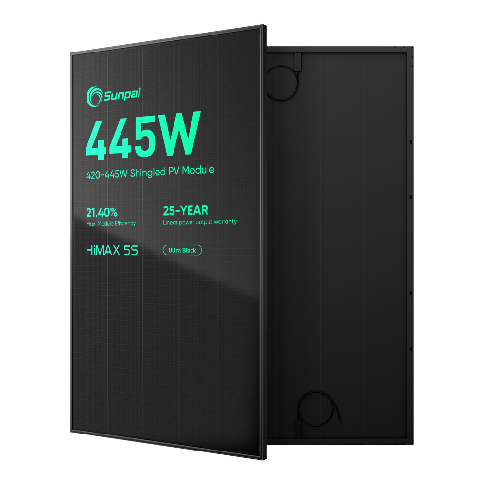 Sunpal Efficiency All Black Shingle Panel 430W 435W 440W Roof Solar Mounting Photovoltaic Modules