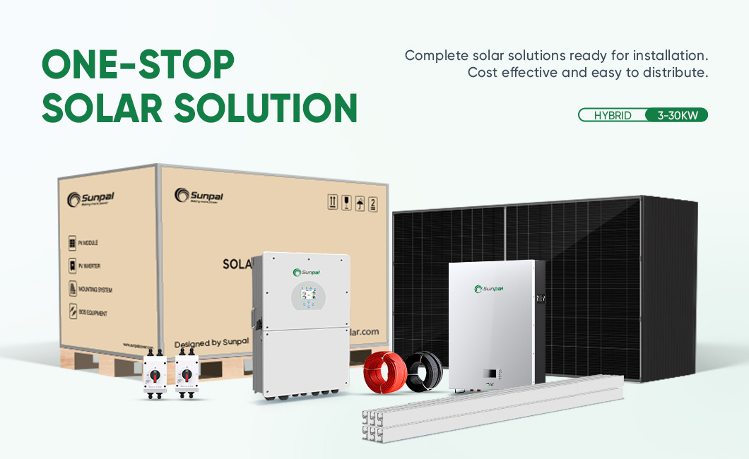 Sunpal Hybrid On Off Grid Solar Power System Kit 5Kw 10Kw 20Kw Home Appliances Solar Energy System