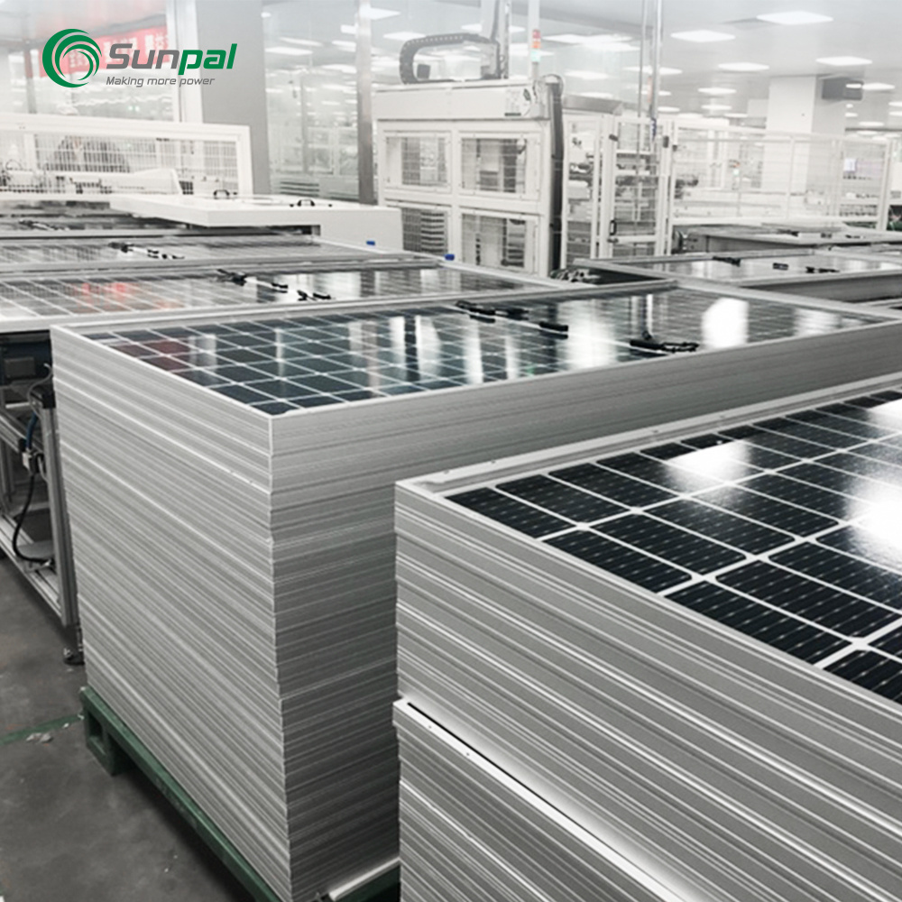 Sunpal Transparent Glass Solar Panel Price 400W 500W 550W 600W Monocrystalline Photovoltaic Solar Power PV Panels From China