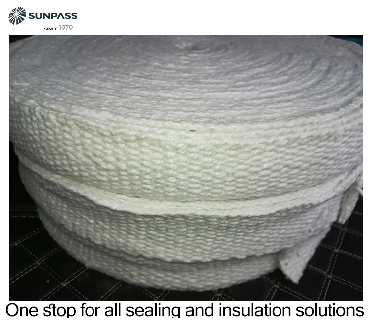 Customized Refractory Ceramic Fiber Woven Tape for Industrial Oven