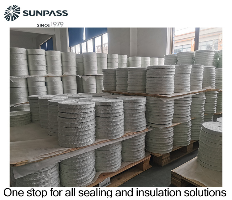 Manufacturer Fire Resistant Reinforced Aluminium Foil Tape Ceramic Fiber Tape with SS Wire