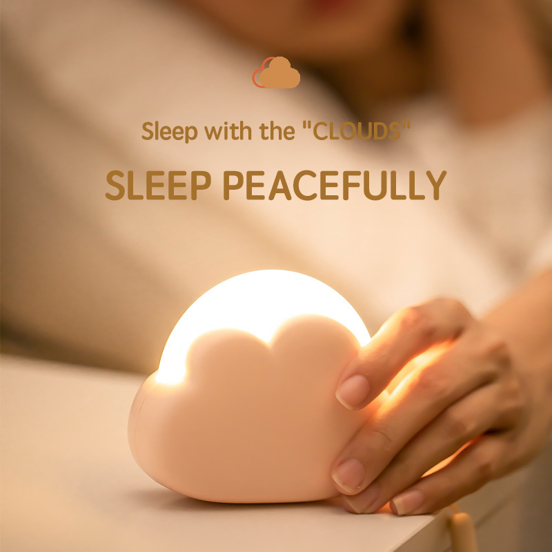 New products reasonable price small night light 1200 mAh built in battery smart night light sleep peacefully portable night lamp