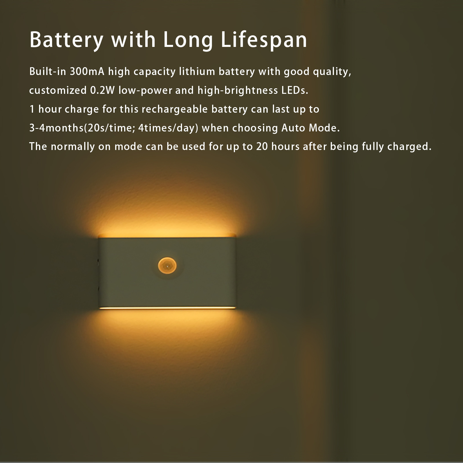 Hot LED Wall Light with PIR Sensor Battery Operated with Switch USB Rechargeable Wall Lighting Magnetic Hallway Lamp for Bedroom