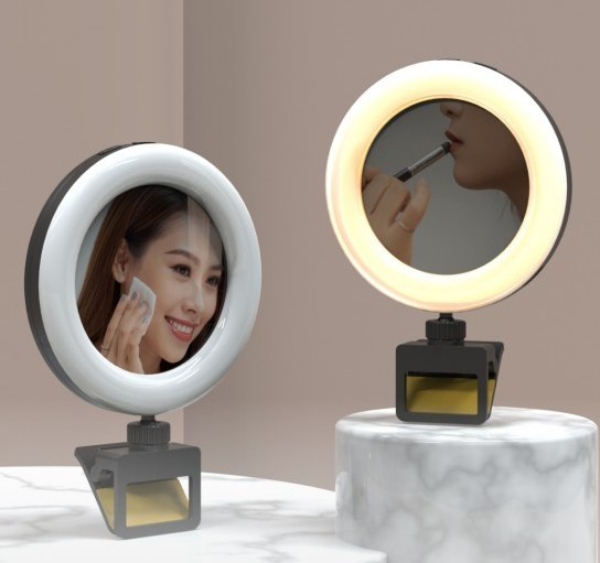 Mobile Phone Fill Light Portable LED Beauty Selfie Light Rechargeable Mini cell phone Fill Light for Livestream Video photograph