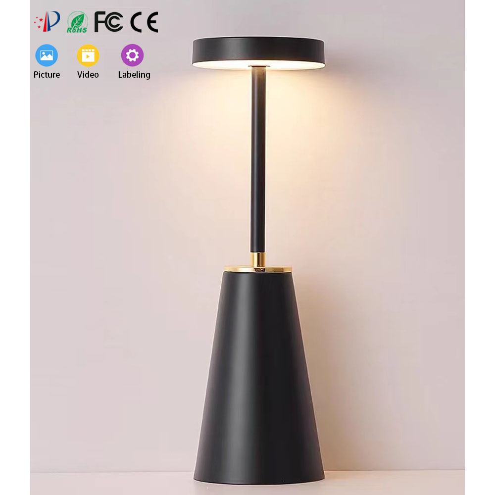 Rechargeable LED desk Lamps Battery Operated Touch Dimmable Wireless Table Lamp Waterproof Portable Outdoor Table Light