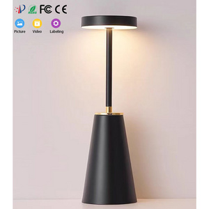 Rechargeable LED desk Lamps Battery Operated Touch Dimmable Wireless Table Lamp Waterproof Portable Outdoor Table Light