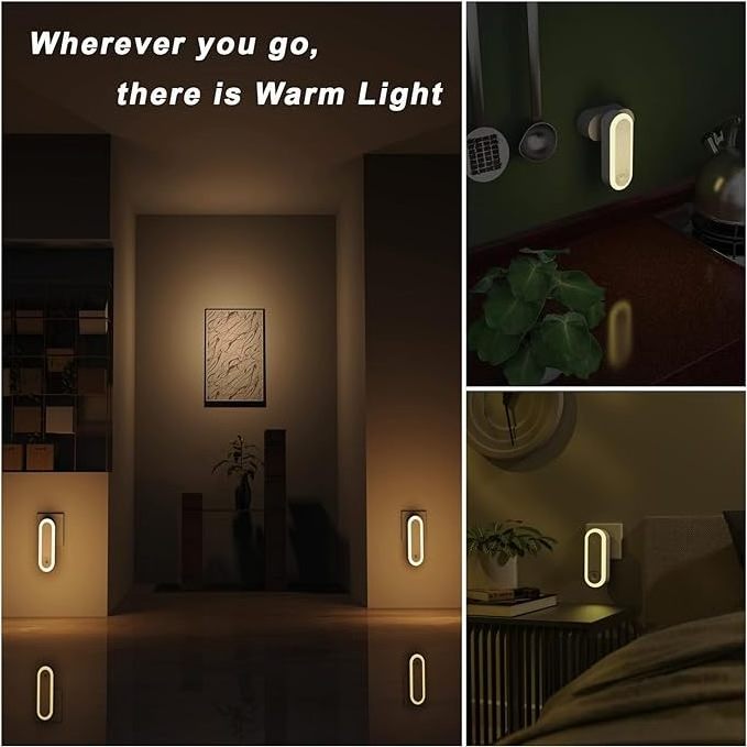 Hot air purification remove odor night light wall plug light sensor control decorative led night lights for bedroom living room