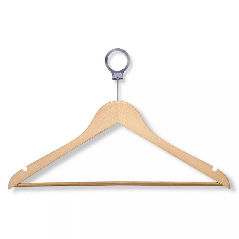 Hanger Supplier Premium Glossy Finished and Extra Wide Shoulder Wooden Hangers for Jacket