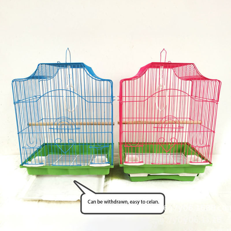 Factory Supplies Metal Manufacturers Stainless Steel Plastic Trays Design Decor Sale Parrot Wire Mesh Wholesale Large Bird Cages