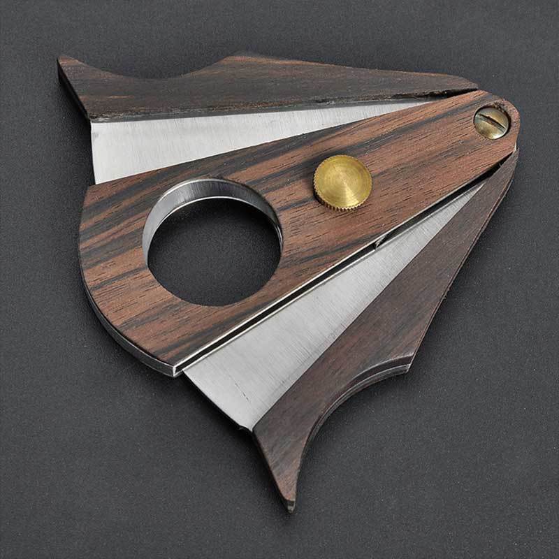 Manufacturer Small Designer Engraved Office Luxury Table Custom Wooden Stainless Cutter Cigar