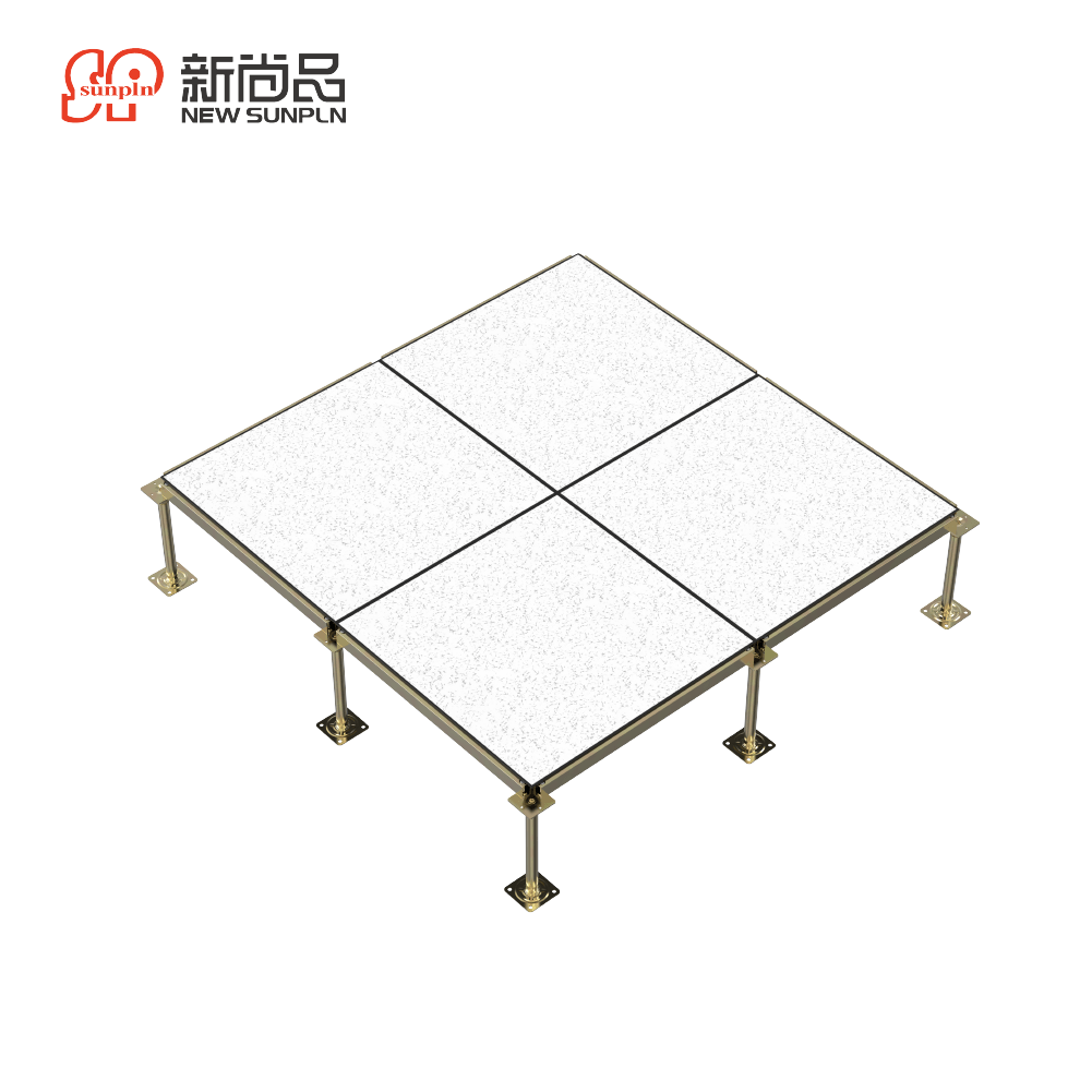 Good price office pedestal calcium data center raised floor server aluminum antistatic steel server raised flooring