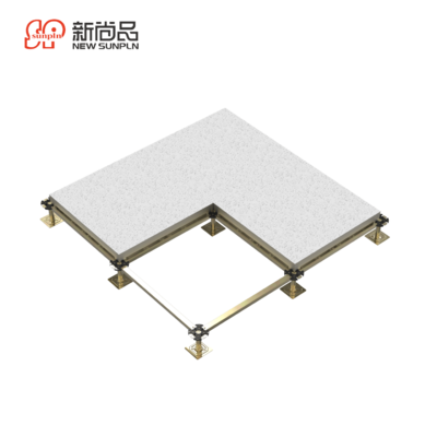 Good price office pedestal calcium data center raised floor server aluminum antistatic steel server raised flooring