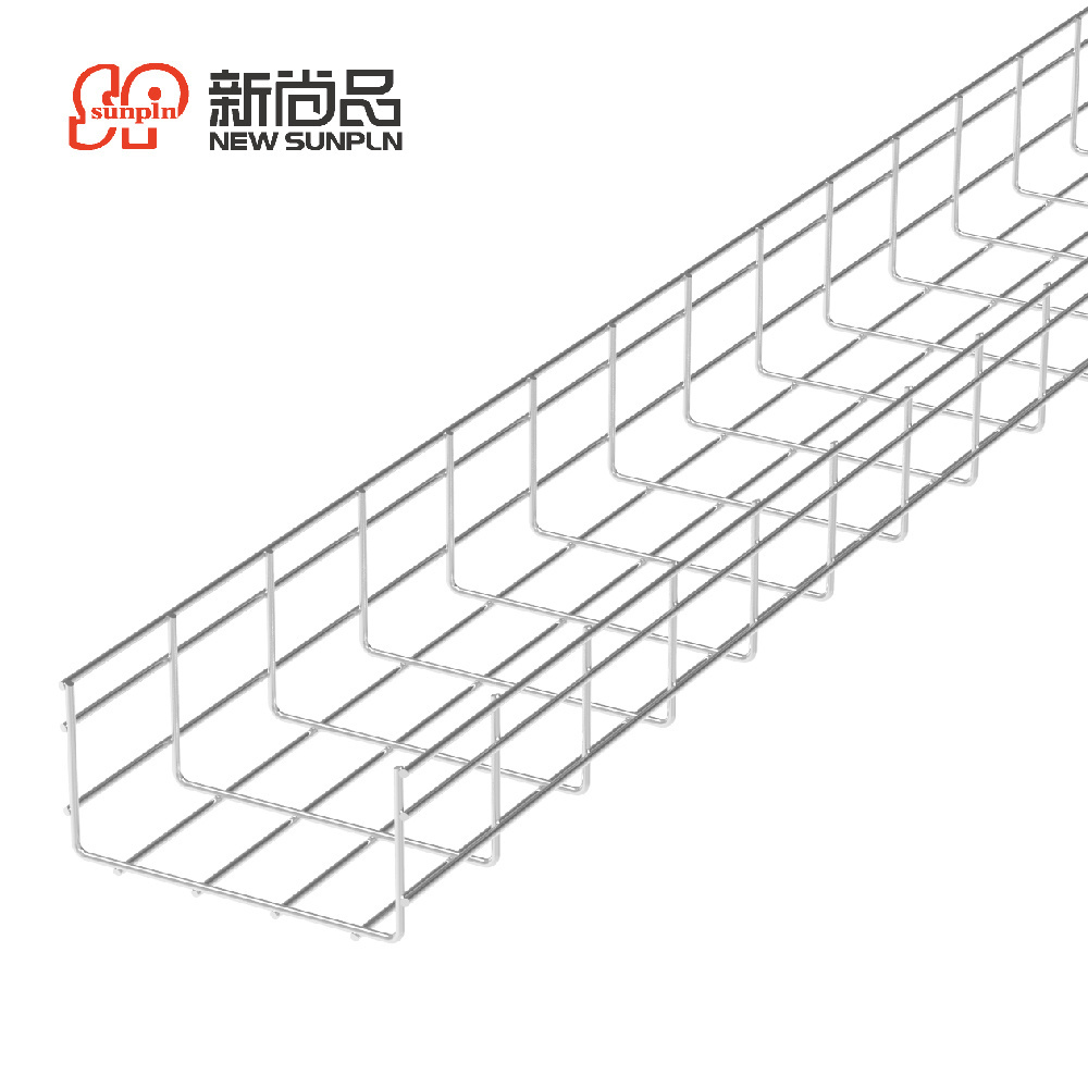 customized 250300mm data ceter building Steel basket cable tray with China manufacturer wire mesh cable tray