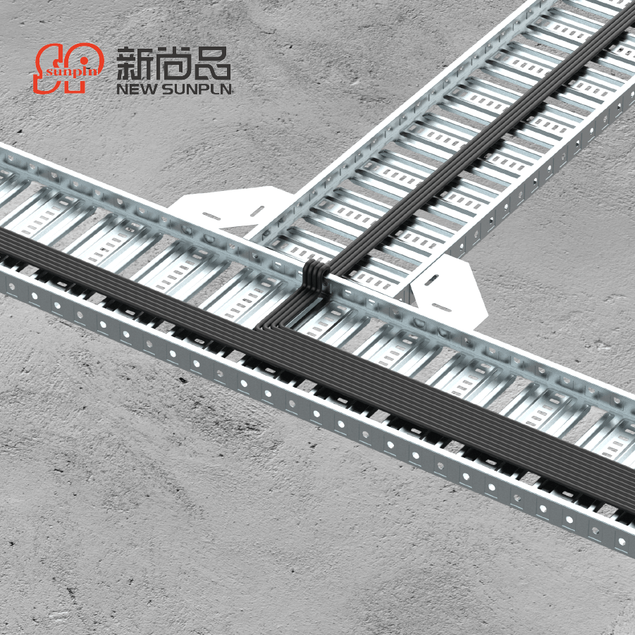 hot dip galvanized wireway rack aluminum trays lightweight rolled cable ladder heavy duty hold down clamp power support