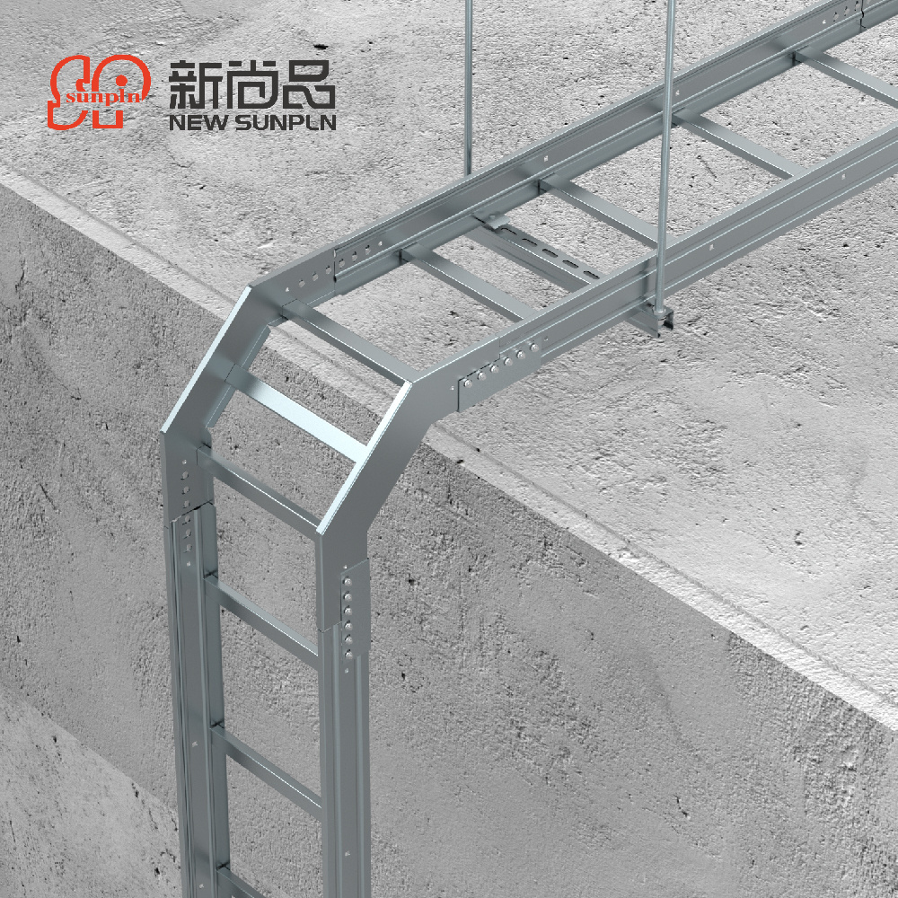 250mm hdg aluminum hanger power cable holding electrical galvanized cable ladder tray for data center cable tray