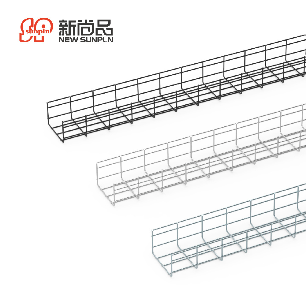 customized 250300mm data ceter building Steel basket cable tray with China manufacturer wire mesh cable tray