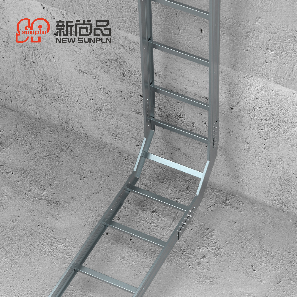 250mm hdg aluminum hanger power cable holding electrical galvanized cable ladder tray for data center cable tray