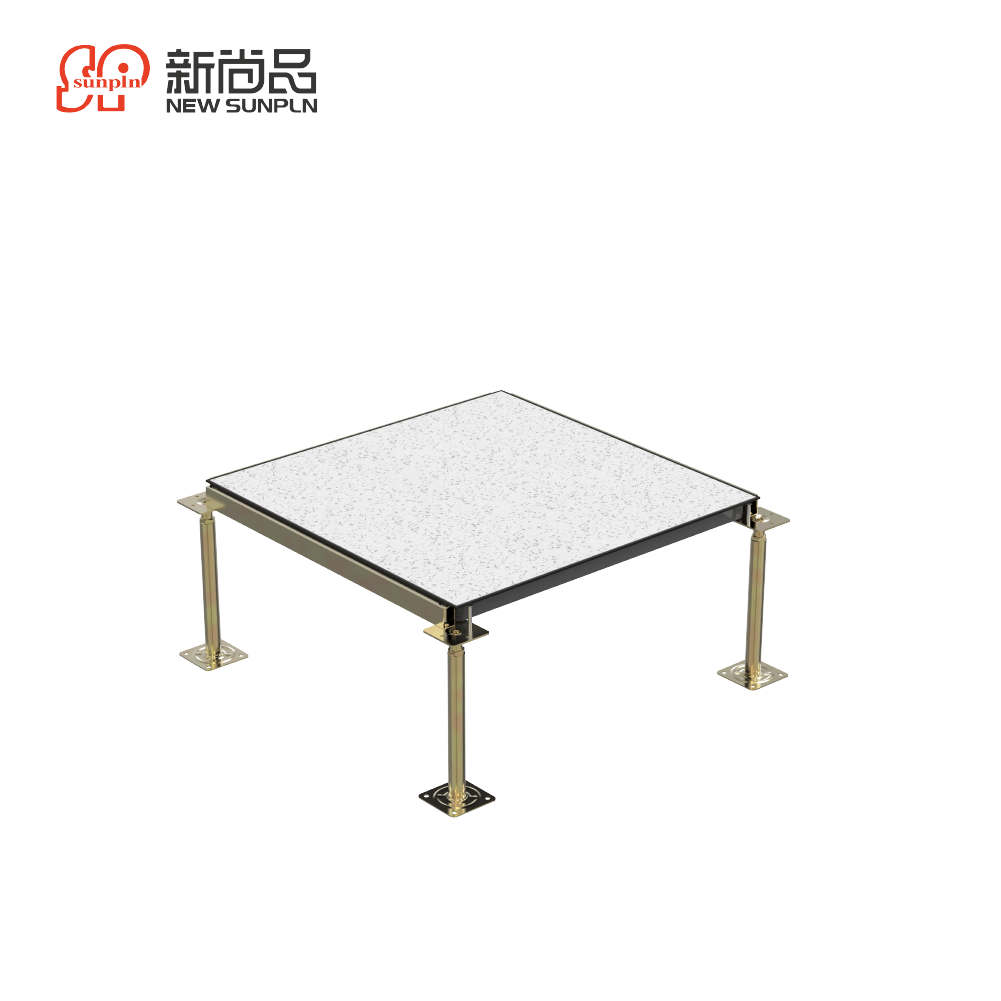 Good price office pedestal calcium data center raised floor server aluminum antistatic steel server raised flooring