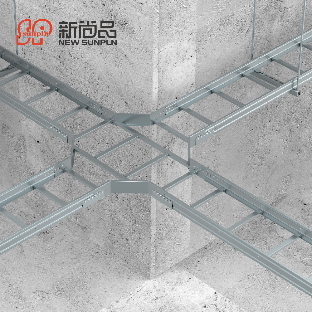 250mm hdg aluminum hanger power cable holding electrical galvanized cable ladder tray for data center cable tray