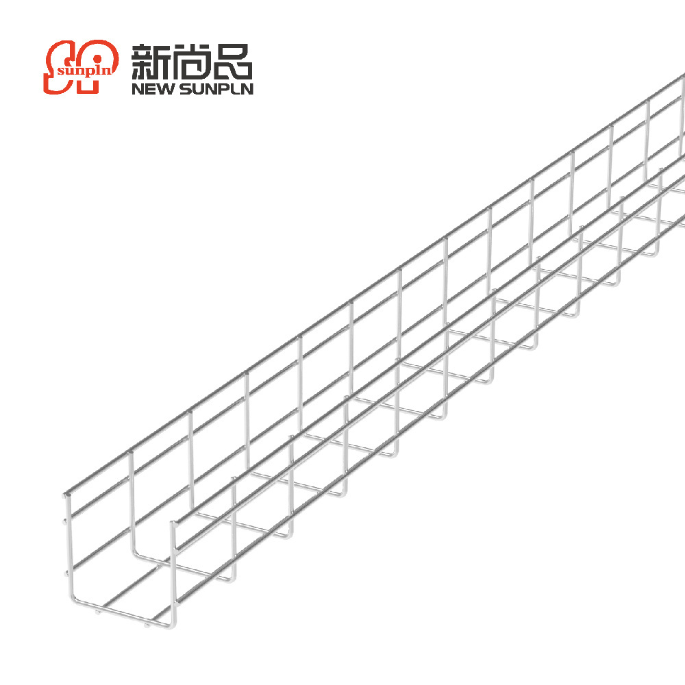 customized 250300mm data ceter building Steel basket cable tray with China manufacturer wire mesh cable tray