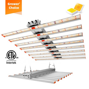 ETL Listed  Leg 8 Bars Adjustable Full Spectrum Lamp Indoor Plant Led Grow Light For Greenhouse Grow Kits Tent