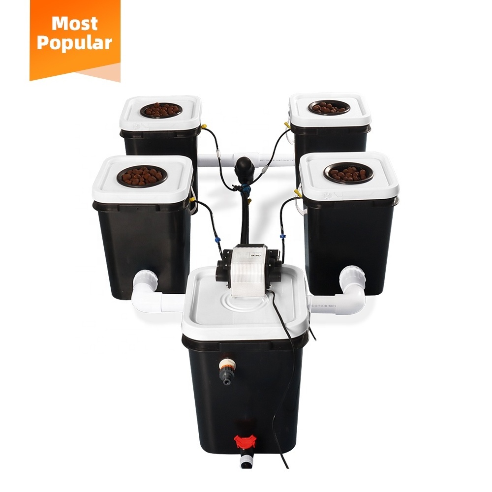 Top Sale Pvc Plastic RDWC Hydroponic Indoor Hydroponic Growing Dutch Bucket System Manufacturer