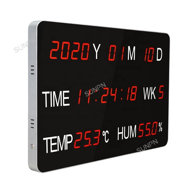 Temperature humidity elctronic calendar clock with ntp time synchronization function