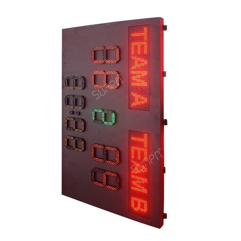 Customizable Waterproof College Electronic Soccer Football  Scoreboard with Timer and Horn