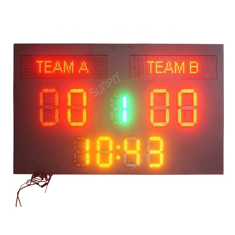 Customizable Waterproof College Electronic Soccer Football  Scoreboard with Timer and Horn