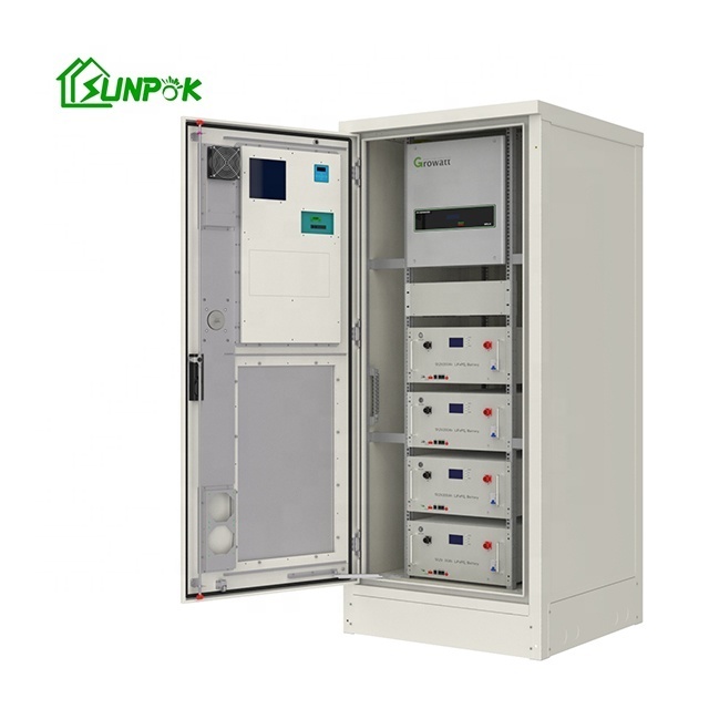 Sunpok energy 40kwh 50kwh 80kwh 100 kwh 48V 2000Ah r9-022 lithium battery bms inverter container lithium battery pack