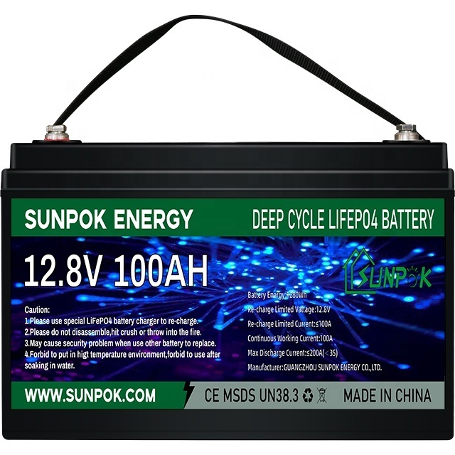 Europe Warehouse Wholesale Lifepo4 Battery Energy Storage Built-In BMS 12V 50ah 100ah 200ah 300ah 400ah for Home Appliances RV